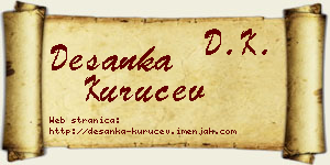 Desanka Kuručev vizit kartica